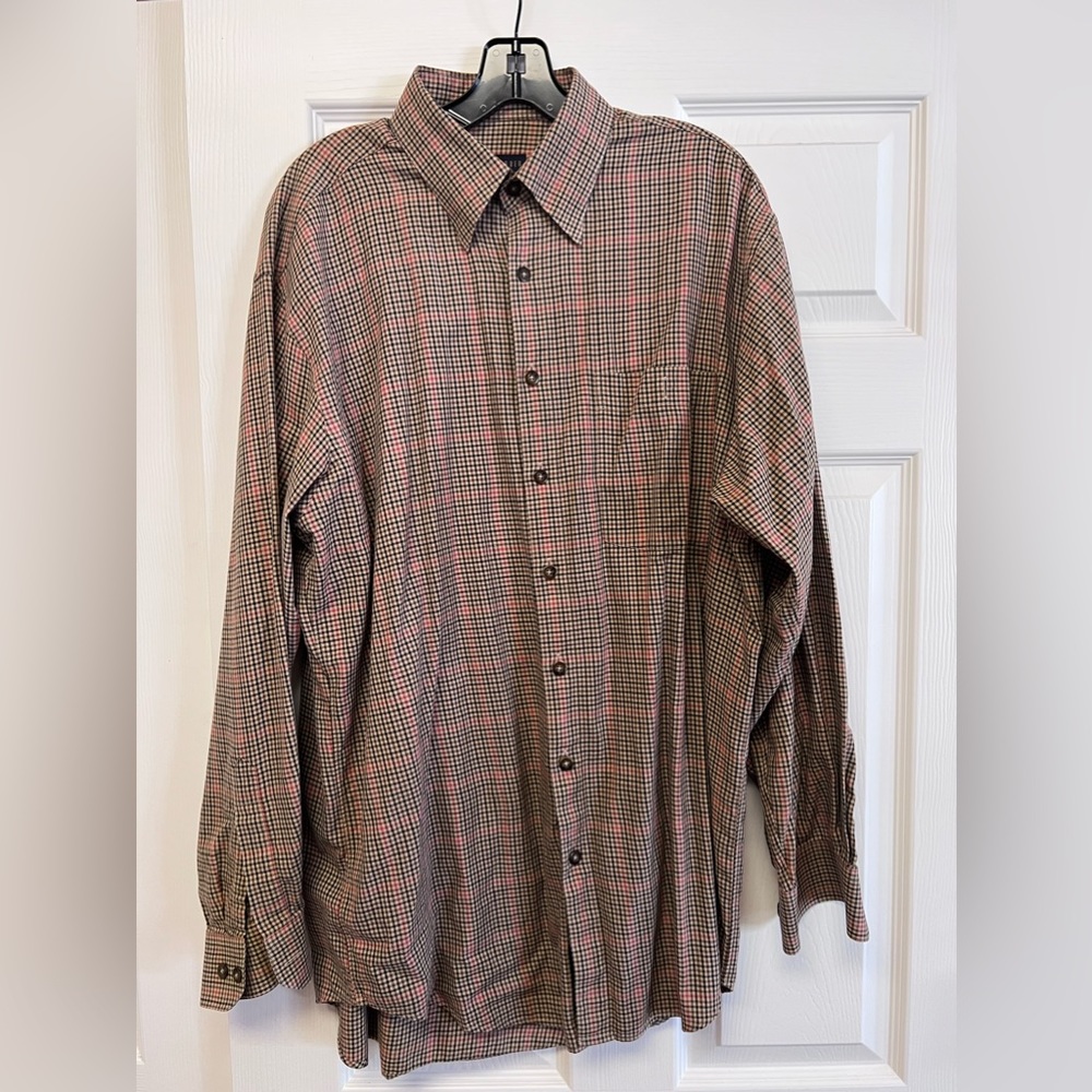 Scott Barber Brown Button Up Size L